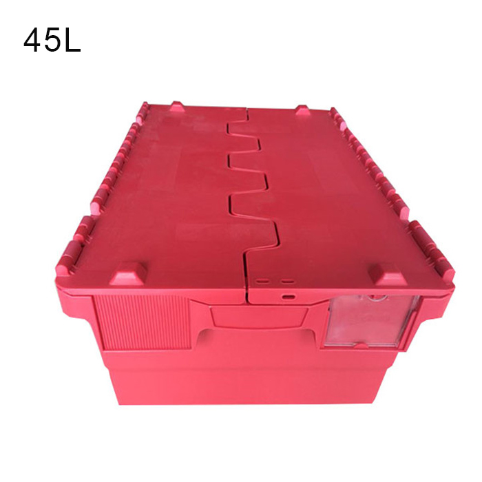 Plastic Totes With Hinged Lids,Moving Totes For Sale - PalletBoxSale