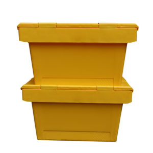 Factory Price Nesting Logistic Moving Plastic Storage Attached Lid