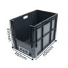 stackable storage bins open front